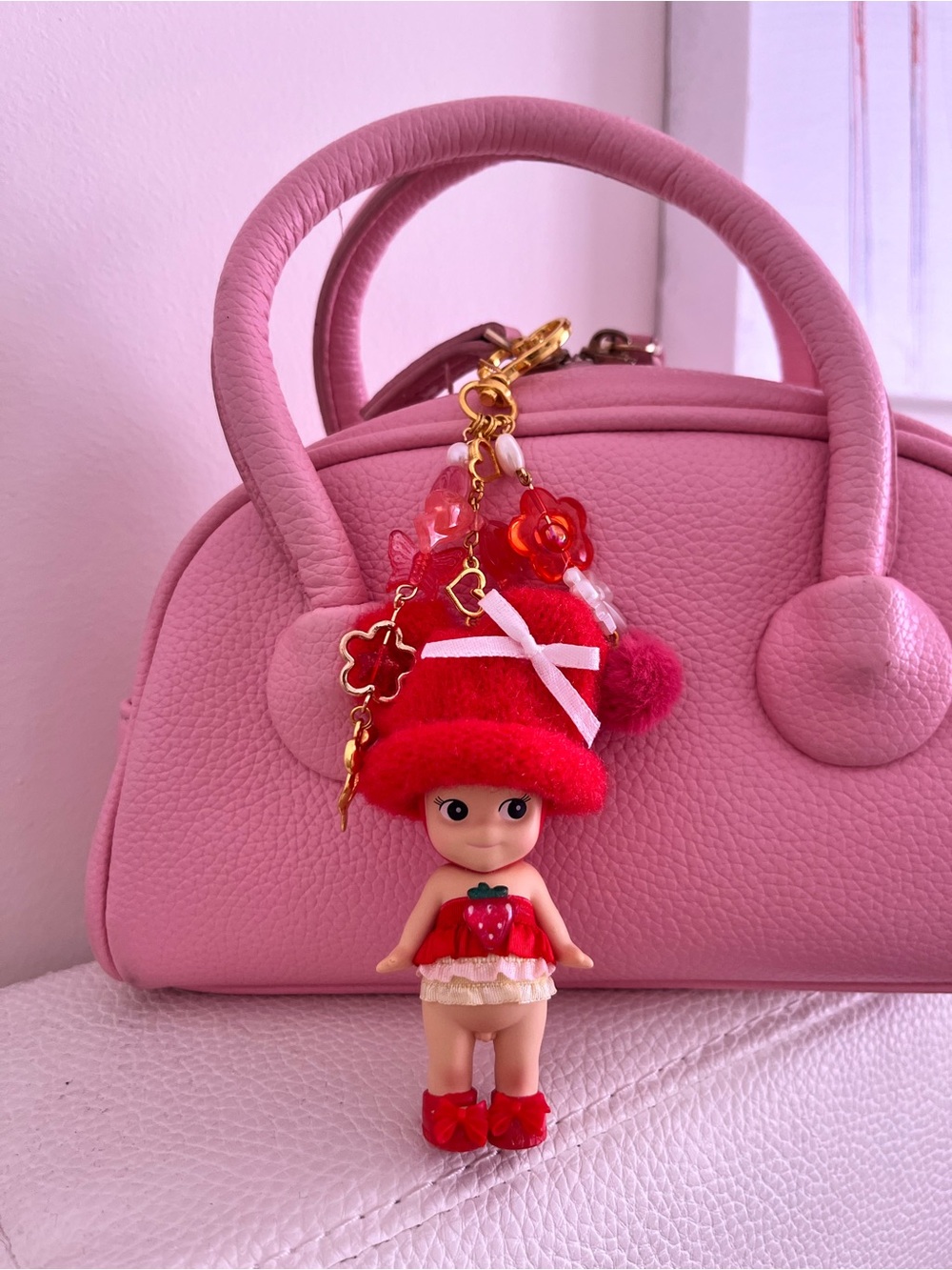 Handmade Sonny angel beanie baby keychain